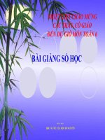 Bài giảng Số học 6 chương 2 bài 13: Bội và ước của một số nguyên