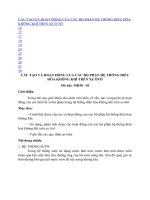 CẤU TẠO VÀ HOẠT ĐỘNG CỦA CÁC BỘ PHẬN HỆ THỐNG ĐIỀU HÒA KHÔNG KHÍ TRÊN XE Ô TÔ