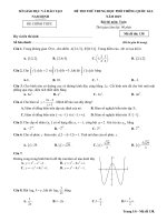 Đề thi thử THPT Quốc gia môn Toán năm 2019 sở GDĐT Nam Định