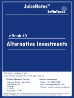 CFA 2018 level 1 fintree  introduction to alternative investments ebook 10 