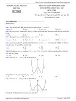 Đề khảo sát chất lượng Toán 12 năm 2018 – 2019 sở GDĐT Phú Thọ