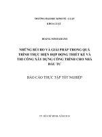 ĐỀ TÀI HỢP ĐỒNG THIẾT KẾ THI CÔNG XÂY DỰNG