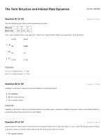 CFA 2018 question bank 01 the term structure and interest rate dynamics 