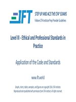 CFA 2018  r03 application of the code and standards 