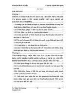 Thủ tục hải quan đối với hàng hóa xuất nhập khẩu gửi qua dịch vụ chuyển phát nhanh TNT tại chi cục hải quan bắc hà nội 