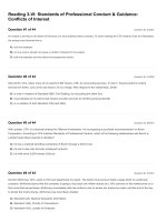 CFA 2018 quest bank questions reading 03 VI standards of professional conduct   guidance  conflicts of interest 