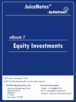CFA 2018 level 1 equity investments 