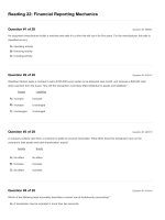 CFA 2018 quest bank questions reading 22 financial reporting mechanics 