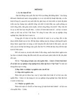 Vận dụng lý luận của chủ nghĩa Mỏc – Lênin về hình thái kinh tế-xã hội vào sự nghiệp cụng nghiệp hóa, hiện đại hoá ở Việt Nam