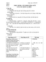 Giáo án vật li lớp 9 tiết 16 thực hành 