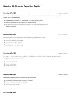 CFA 2018 quest bank questions reading 32 financial reporting quality 