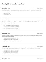 CFA 2018 quest bank questions reading 20 currency exchange rates 