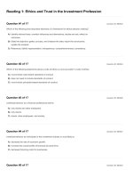 CFA 2018 quest bank questions reading 01 ethics and trust in the investment profession 