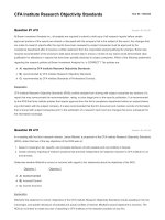 CFA 2018 quest bank 10 CFA institute research objectivity standards 