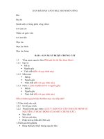 Dàn bài báo cáo thực hành đồ UỐNG   viện CN sinh học thực phẩm IUH 