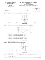 Đề thi diễn tập THPT Quốc gia 2019 môn Toán sở GDĐT Đồng Tháp