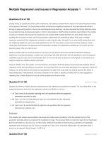 CFA 2018 quantitative analysis question bank 02 multiple regression and issues in regression analysis 1 