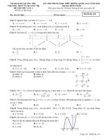 Đề thi thử THPTQG 2019 môn Toán lần 1 trường THPT TX Quảng Trị