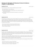 CFA 2018 quest bank questions reading 03 II standards of professional conduct   guidance  integrity of capital markets 