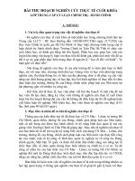 BAO CAO NGHIEN CUU THUC TE LOP TRUNG CAP CHINH TRI