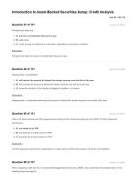CFA 2018 question bank 04 introduction to asset backed securities   credit analysis 