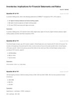 CFA 2018 question bank financial reporting and analysis 01 inventories   implications   ial statements and ratios 