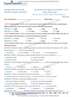 TS247 DT de thi thu thpt qg mon anh truong dai hoc ngoai ngu ha noi lan 1 nam 2019 co loi giai chi tiet  27670 1549118135 