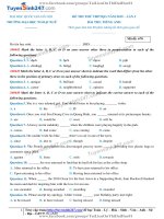 TS247 DT de thi thu thpt qg mon anh truong dai hoc ngoai ngu ha noi lan 3 nam 2019 co loi giai chi tiet  35961 1558421242 