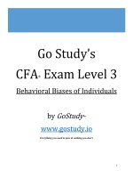 CFA 2018 level 3 gostudy   behavioral biases of individuals (r6) 