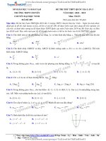 TS247 DT de thi thu thpt qg mon toan thpt chuyen dh vinh tinh nghe an lan 3 nam 2019 co loi giai chi tiet 35744 1558784325 