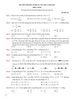 Đề thi thử THPTQG 2019 - Toán - Liên trường THPT chuyên Nghê An - Lần 2 - có lời giải