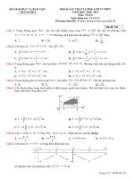Đề thi thử THPT QG 2019 - Toán - Sở GD ĐT Thanh Hóa - có lời giải