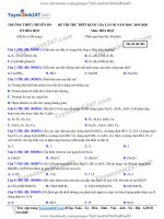 TS247 DT de thi thu thpt qg mon hoa truong thpt chuyen bac ninh lan 3 nam 2019 co loi giai chi tiet 27316 1546684406 