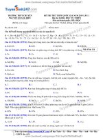 TS247 DT de thi thu thpt qg mon hoa truong thpt chuyen nguyen quang dieu dong thap lan 1 nam 2019 co loi giai chi tiet 33169 1558926849 