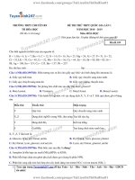 TS247 DT de thi thu thpt qg mon hoa truong thpt chuyen bac ninh lan 1 nam 2019 co loi giai chi tiet 27186 1556938955 