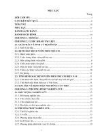 Khoá luận Khảo sát kiến thức về bệnh viêm phổi trẻ em của phụ huynh có con dưới 5 tuổi tại khoa khám, bệnh viện nhi đồng Cần Thơ