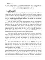 SKKN các bài tập thể lực để phát triển giảng dạy môn cầu lông cho học sinh lớp 10 