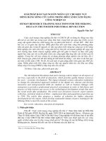 Giải pháp đào tạo nguồn nhân lực cho khu vực đồng bằng sông cửu long trong bối cảnh cách mạng công nghiệp 4 0 