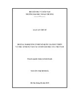 Digital marketing ở một số quốc gia phát triển và việc áp dụng vào các cơ sở giáo dục của Việt Nam