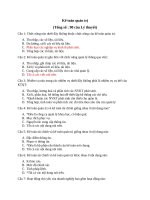 BÀI TẬP TRẮC NGHIỆM KẾ TOÁN QUẢN TRỊ CÓ ĐÁP ÁN