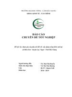 Sự tham gia của phụ nữ trong thực hiện tiêu chí xây dựng nông thôn mới tại xã Biên sơn, huyện Lục Ngạn, tỉnh Bắc Giang