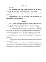 So sánh những quan điểm cơ bản, ưu điểm và hạn chế của các thuyết học tập: thuyết hành vi, thuyết nhận thức và thuyết kiến tạo. 2.Phân tích những khả năng vận dụng các thuyết học tập trong dạy học bộ môn. 3.Trình bày một ví dụ về dạy học bộ môn trong đó