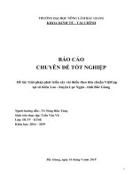 Nghiên cứu giải pháp phát triển cây vải thiều theo tiêu chuẩn VietGAP tại xã kiên lao  huyện lục ngạn tỉnh bắc giang