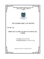 Thiết kế và chế tạo máy CNC dùng tia laser 