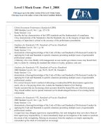 Mock and sample exams CFA level 1 mock exam part 1пјќfeedback 