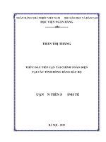 Thúc đẩy tiếp cận tài chính toàn diện tại các tỉnh đồng bằng bắc bộ 