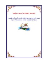 Nghiên cứu công tác đào tạo nguồn nhân lực tại Vinpearl Đà Nẵng  Resort  Villa