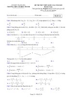 Đề thi thử Toán THPT Quốc gia 2019 trường THPT Tô Hiến Thành – Thanh Hóa