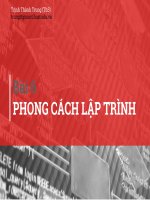 Bài giảng kỹ thuật lập trình  bài 6   ths  nguyễn thành trung 