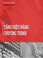 Bài giảng kỹ thuật lập trình  bài 7   ths  nguyễn thành trung 